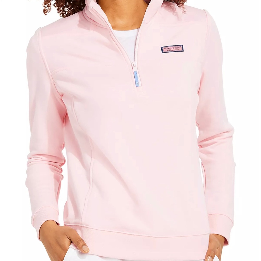 Vineyard Vines. Women’s Half-Zip. Light pink. Size small.